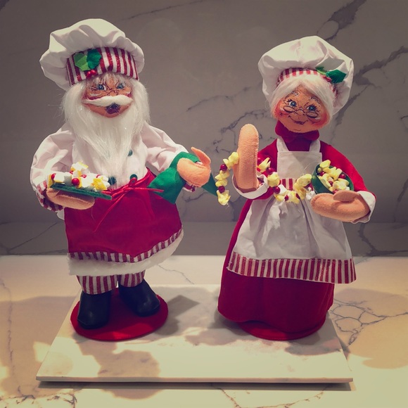 Annalee Chef Santa & Mrs. Chef Santa 🎅🏻🤶🏻 - Picture 2 of 2